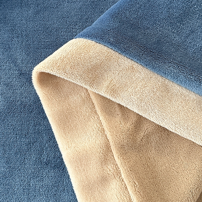 91家纺网 家纺一手货源 找家纺 莱凯家纺 2025新款牛奶绒双拼绣花四件套-山茶 山茶（宝蓝+咖）