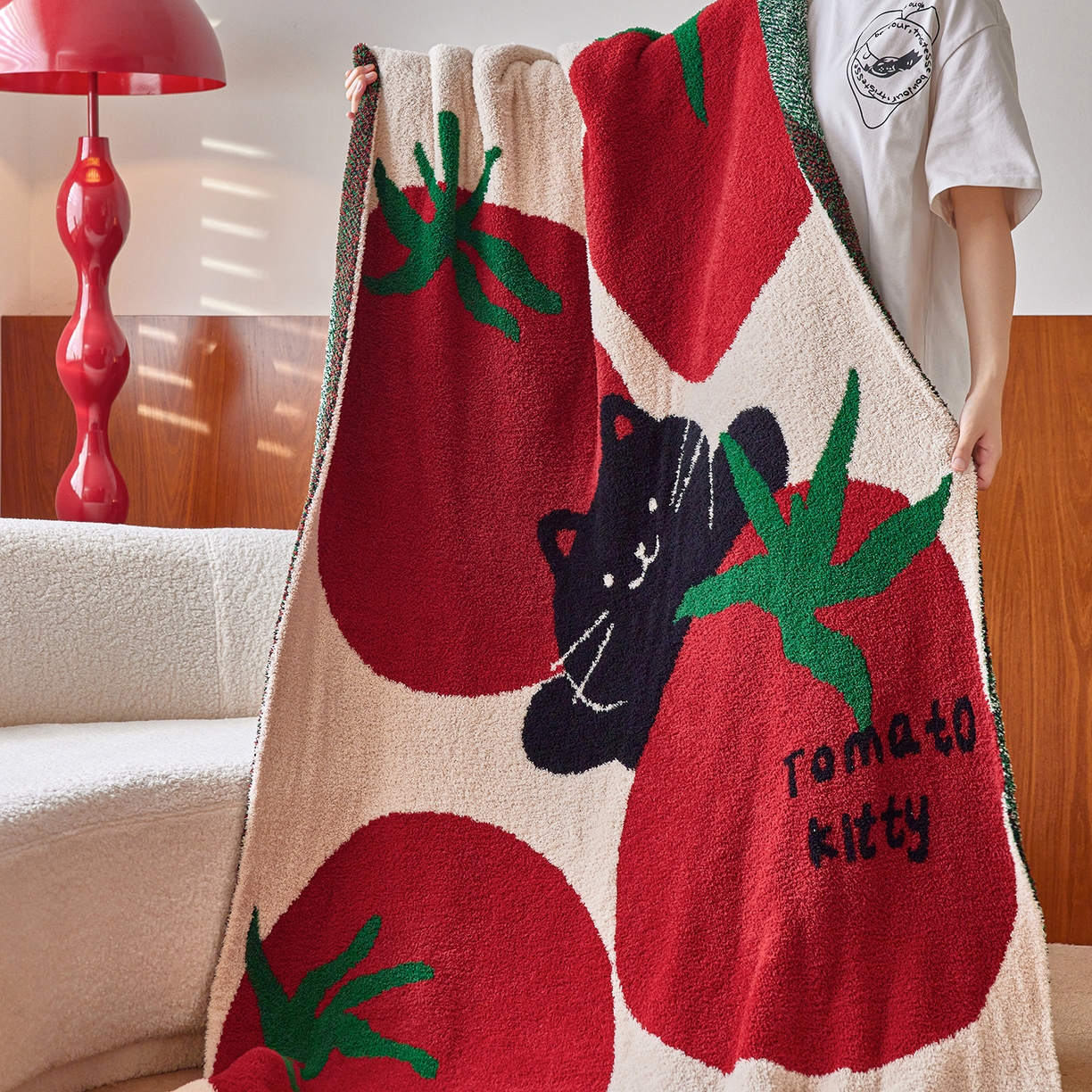 91家纺网 家纺一手货源 找家纺 （总）安莱生活 2025新款设计师款半边绒多功能盖毯