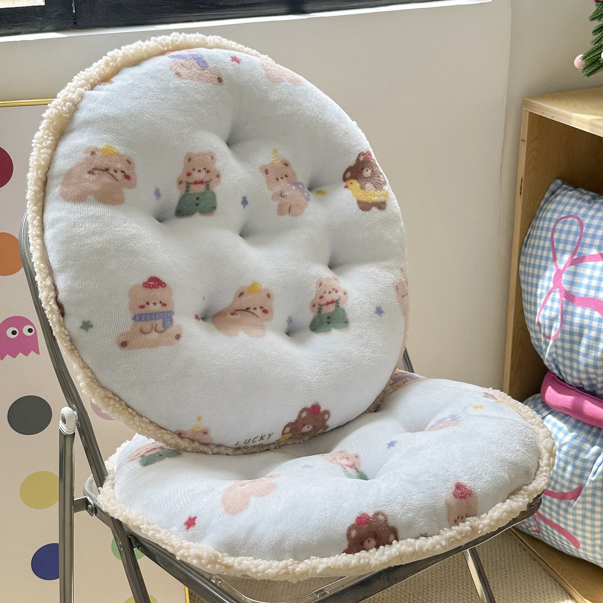 91家纺网 家纺一手货源 找家纺 （总）番茄+2025秋冬新款牛奶绒卡通蒲团坐垫