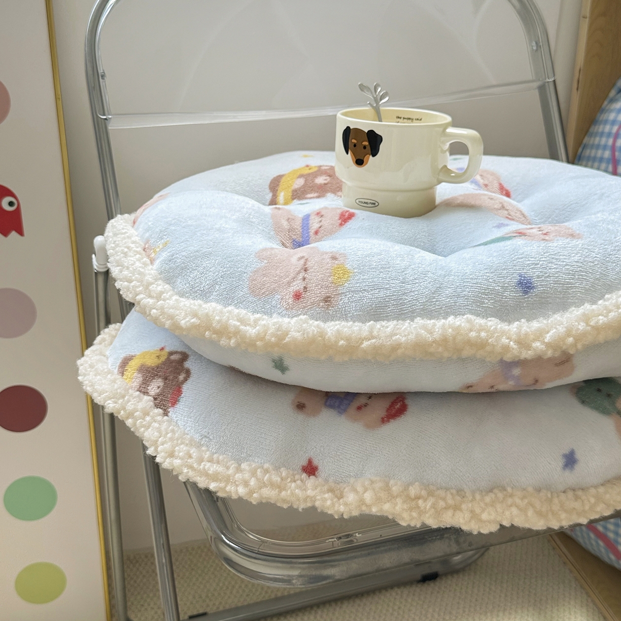 91家纺网 家纺一手货源 找家纺 （总）番茄+2025秋冬新款牛奶绒卡通蒲团坐垫