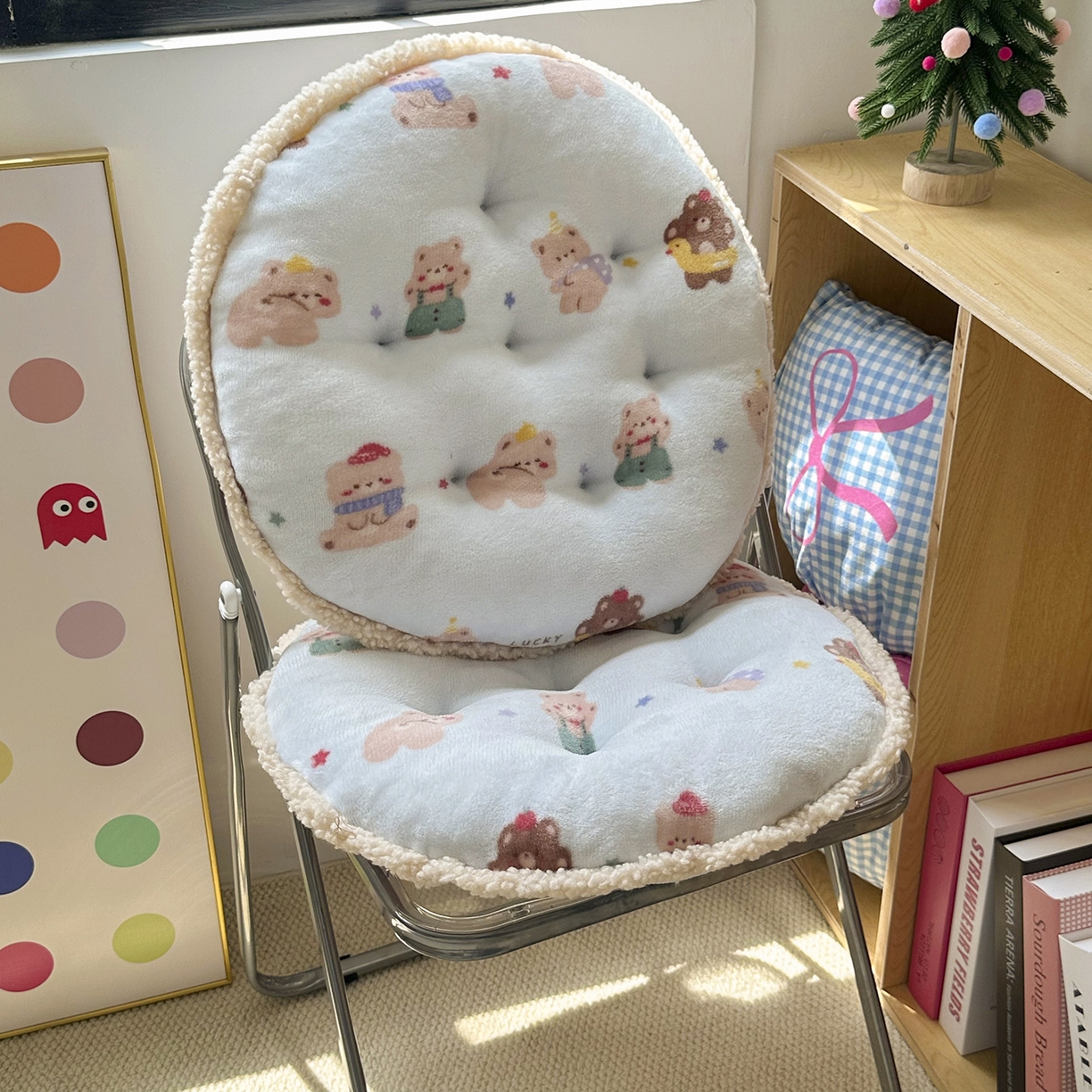 91家纺网 家纺一手货源 找家纺 （总）番茄+2025秋冬新款牛奶绒卡通蒲团坐垫