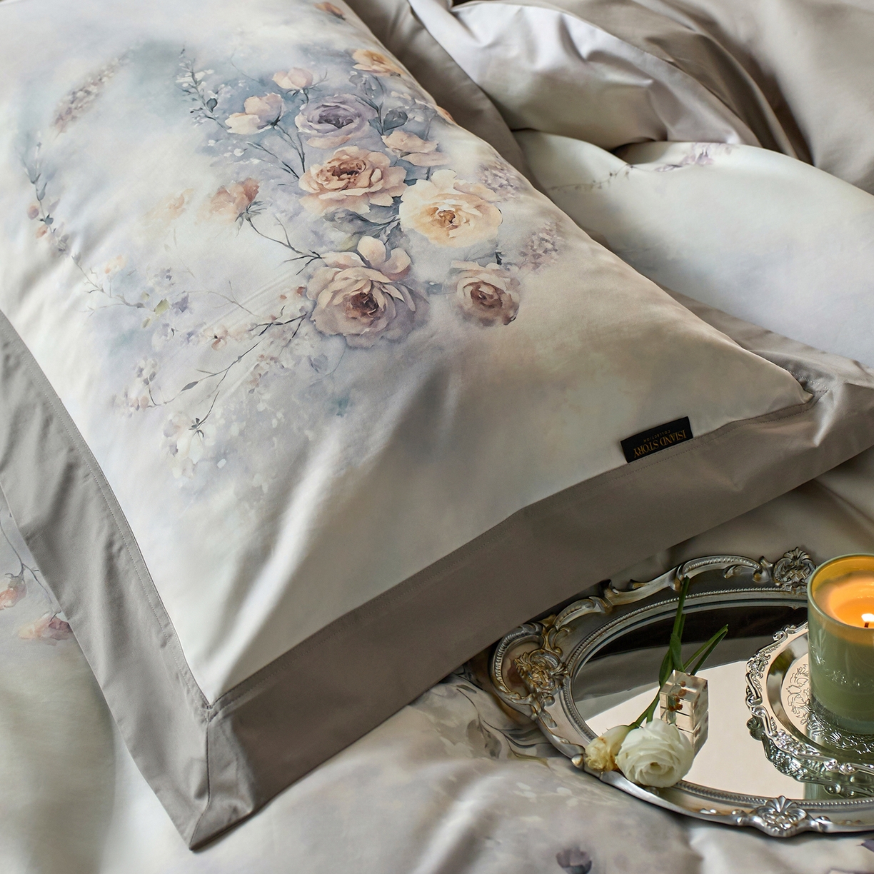 91家纺网 家纺一手货源 找家纺 （总）轩和家居 2025新款轻奢A类70S长绒棉纯棉印花四件套-第三组