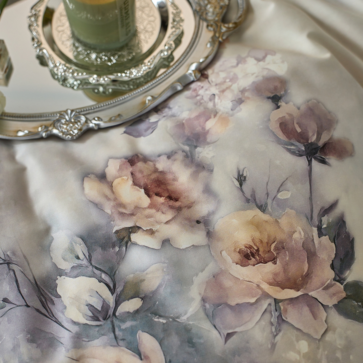 91家纺网 家纺一手货源 找家纺 （总）轩和家居 2025新款轻奢A类70S长绒棉纯棉印花四件套-第三组