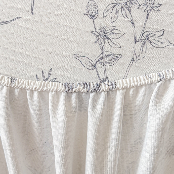 91家纺网 家纺一手货源 找家纺 小萌虎2025新款双层纱皱皱棉床笠 简森