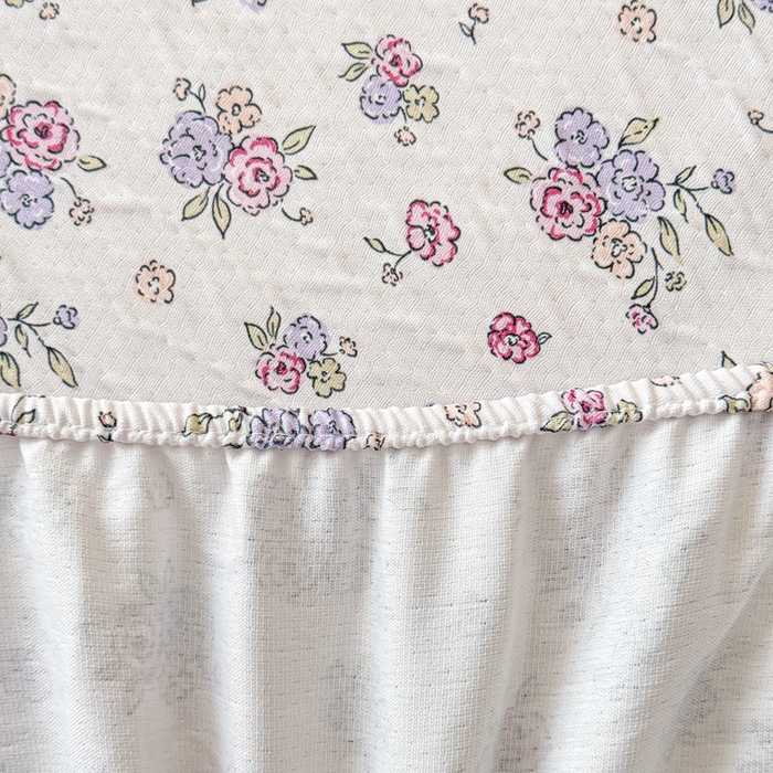 91家纺网 家纺一手货源 找家纺 小萌虎2025新款双层纱皱皱棉床笠 仙游记