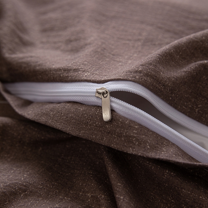 91家纺网 家纺一手货源 找家纺 芯贝儿 2025秋冬新品加厚原麻复古风亚麻皱皱双层纱水洗m四件套 玉茗