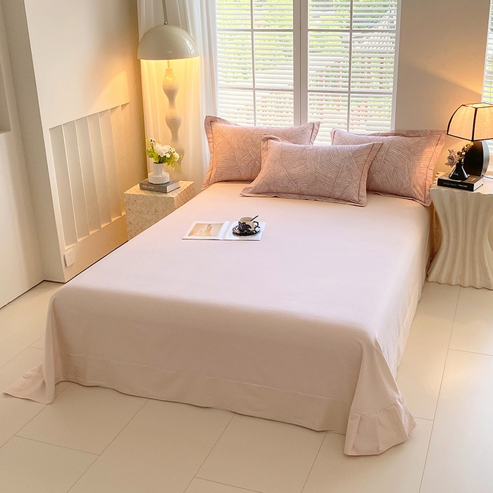 91家纺网 家纺一手货源 找家纺 威布斯 2025新疆棉全棉生态加厚磨毛四件套逐也-粉