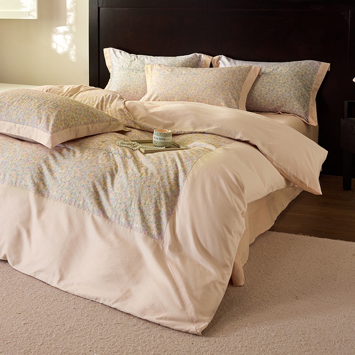 91家纺网 家纺一手货源 找家纺 迷尚家居 2025新款天丝棉磨毛工艺款四件套 卡洛桔