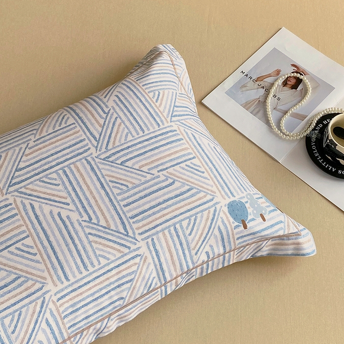 91家纺网 家纺一手货源 找家纺 威布斯 2025新疆棉全棉生态加厚磨毛四件套云树里-兰