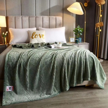 91家纺网 家纺一手货源 找家纺 （总）小牛席业 2025新款7D雕花牛奶绒毛毯