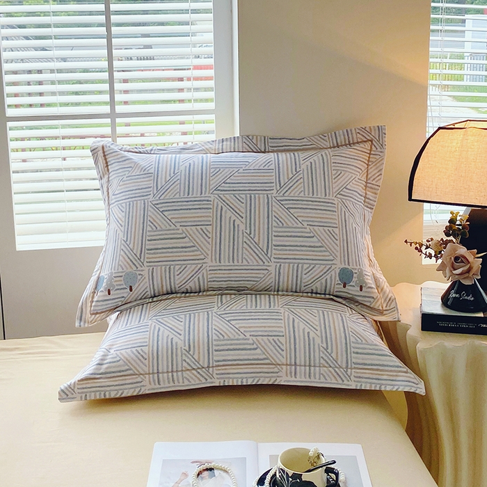 91家纺网 家纺一手货源 找家纺 威布斯 2025新疆棉全棉生态加厚磨毛四件套云树里-兰