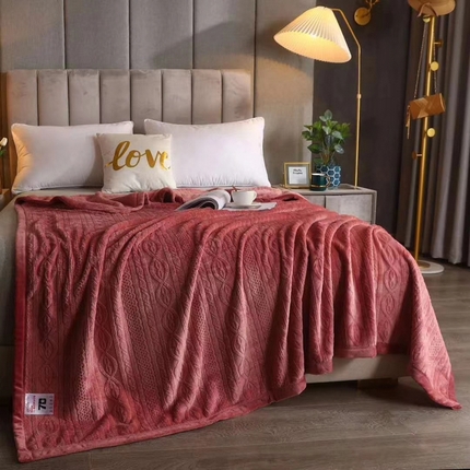 91家纺网 家纺一手货源 找家纺 （总）小牛席业 2025新款7D雕花牛奶绒毛毯