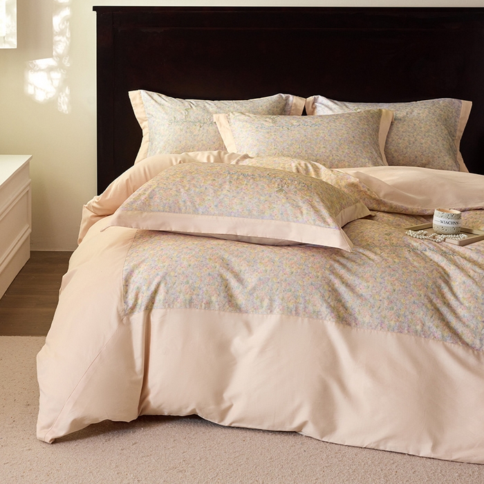 91家纺网 家纺一手货源 找家纺 迷尚家居 2025新款天丝棉磨毛工艺款四件套 卡洛桔