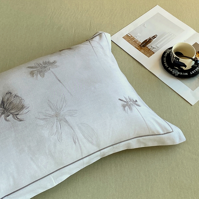 91家纺网 家纺一手货源 找家纺 威布斯 2025新疆棉全棉生态加厚磨毛四件套嬉秋集-灰