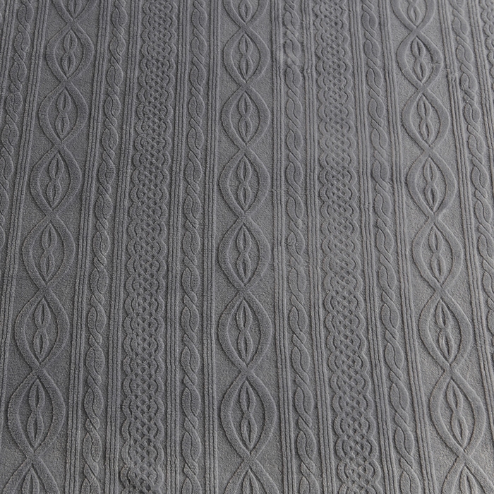 91家纺网 家纺一手货源 找家纺 小牛席业 2025新款7D雕花牛奶绒毛毯 灰色