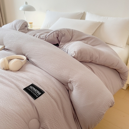 91家纺网 家纺一手货源 找家纺 （总）宝士康家纺 2025新款10A抗菌泡泡棉大豆冬被
