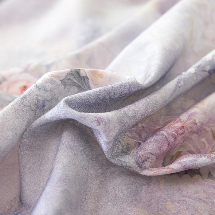 91家纺网 家纺一手货源 找家纺 迷尚家居 2025新款全棉60支磨毛花边款四件套 绒花梦境