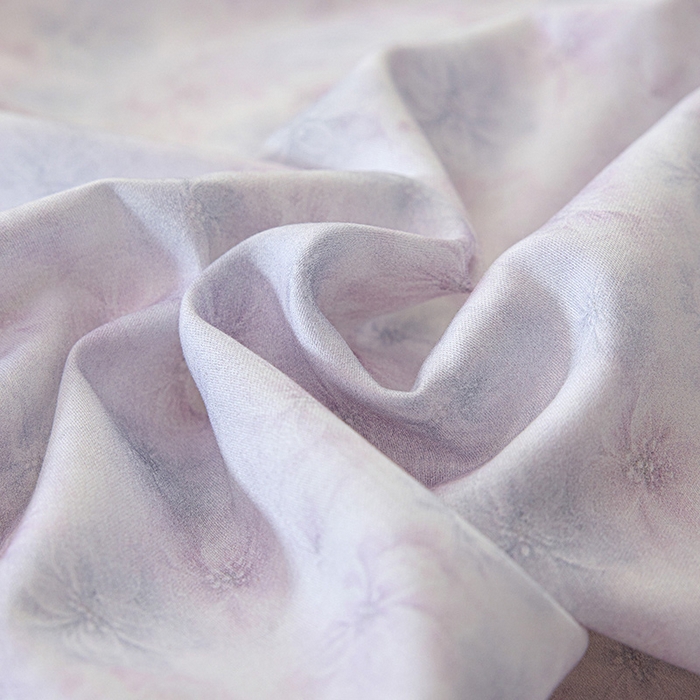 91家纺网 家纺一手货源 找家纺 迷尚家居 2025新款天丝棉磨毛工艺款四件套 花影紫