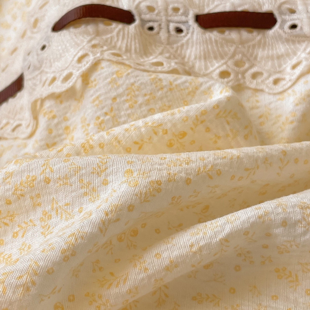 91家纺网 家纺一手货源 找家纺 韩后家纺 2025新款木棉印花四件套 塞纳花园-黄