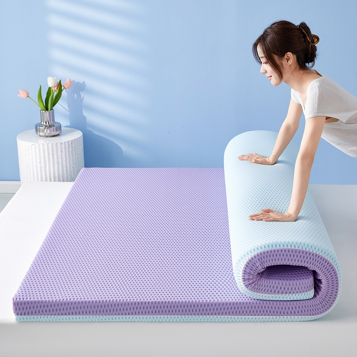 91家纺网 家纺一手货源 找家纺 （总）芊梵床垫 2025新款凝胶记忆棉海绵床垫