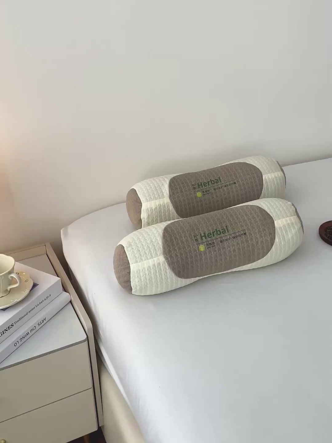 91家纺网 家纺一手货源 找家纺 （总）梦莱家纺 2025新款天然草本荞麦壳元宝枕头枕芯