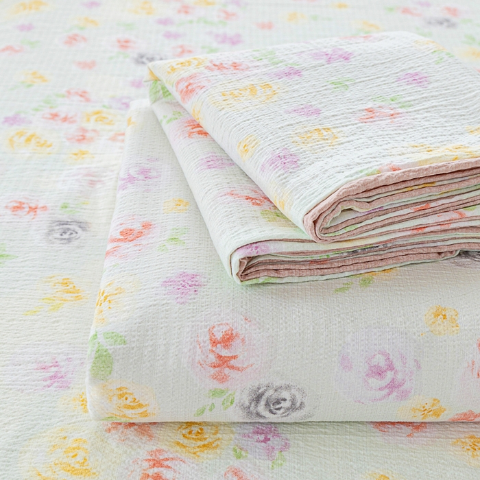 奇丝雅2025新款A类有氧超柔云感双层纱床单单件学生宿舍家用四季通用床单两件套三件套 相遇