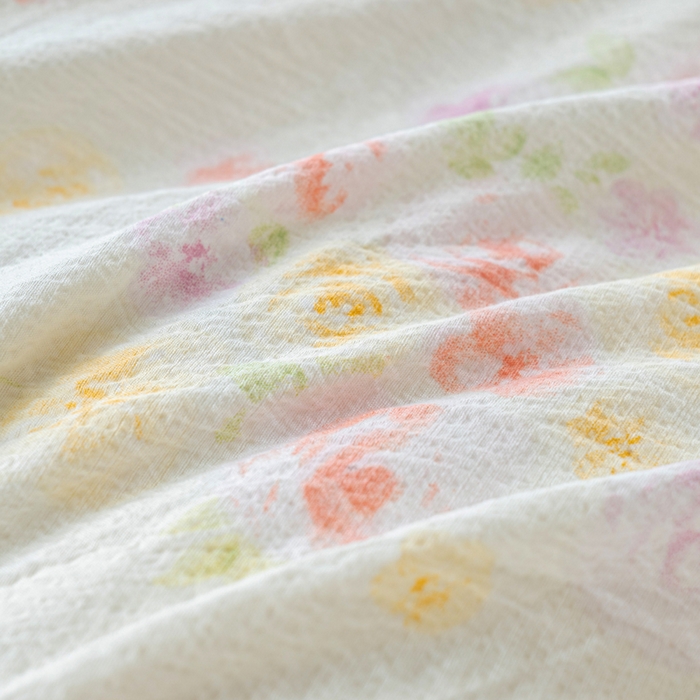 91家纺网 家纺一手货源 找家纺 奇丝雅2025新款A类有氧超柔云感双层纱床单单件学生宿舍家用四季通用床单两件套三件套 相遇