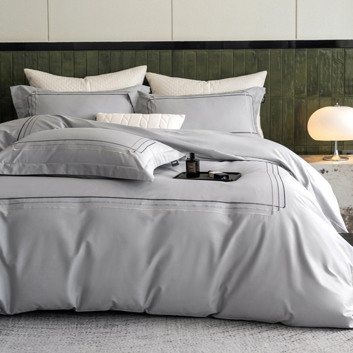 91家纺网 家纺一手货源 找家纺 （总）卡姿家纺 2025秋冬60支长绒棉意式轻奢刺绣四件套-菲克