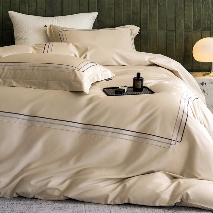 91家纺网 家纺一手货源 找家纺 （总）卡姿家纺 2025秋冬60支长绒棉意式轻奢刺绣四件套-菲克