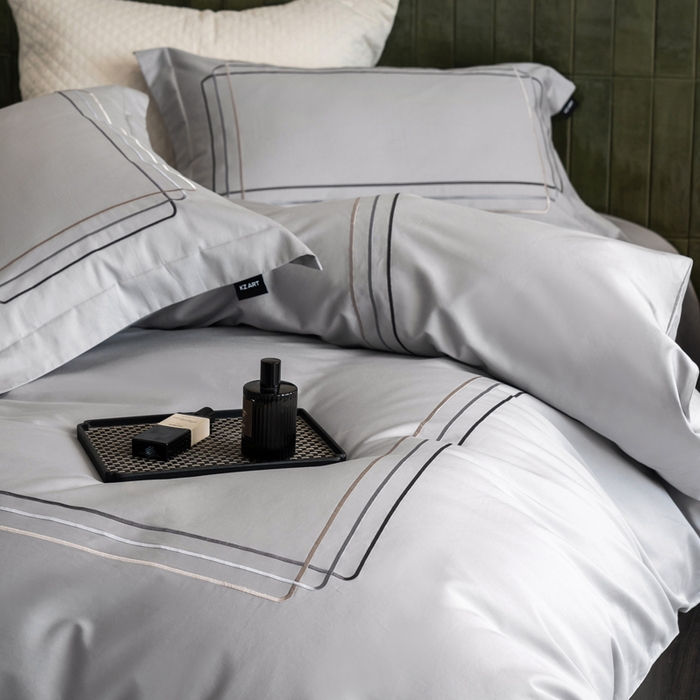 91家纺网 家纺一手货源 找家纺 （总）卡姿家纺 2025秋冬60支长绒棉意式轻奢刺绣四件套-菲克