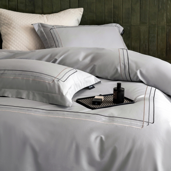 91家纺网 家纺一手货源 找家纺 （总）卡姿家纺 2025秋冬60支长绒棉意式轻奢刺绣四件套-菲克