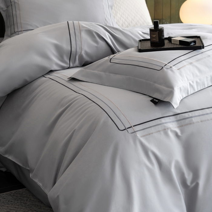 91家纺网 家纺一手货源 找家纺 （总）卡姿家纺 2025秋冬60支长绒棉意式轻奢刺绣四件套-菲克