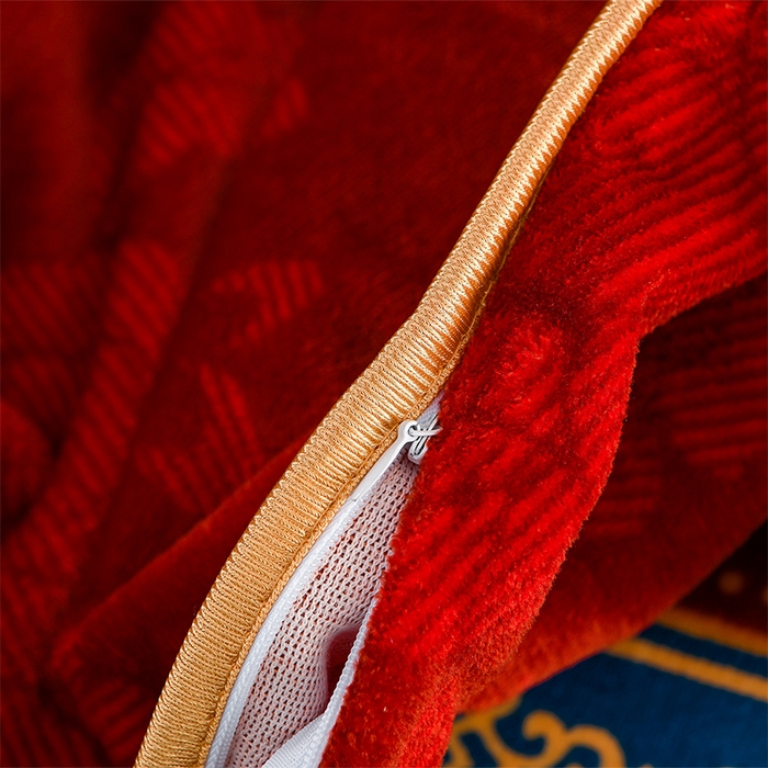 91家纺网 家纺一手货源 找家纺 千嘻汇 2025新款7斤牛奶绒金貂法莱绒床裙款保暖绒四件套 布拉格