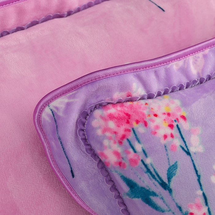 91家纺网 家纺一手货源 找家纺 千嘻汇 2025新款7斤牛奶绒金貂法莱绒床裙款保暖绒四件套 幸运草