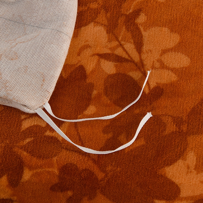 91家纺网 家纺一手货源 找家纺 千嘻汇 2025新款7斤牛奶绒金貂法莱绒床裙款保暖绒四件套 叶韵花染