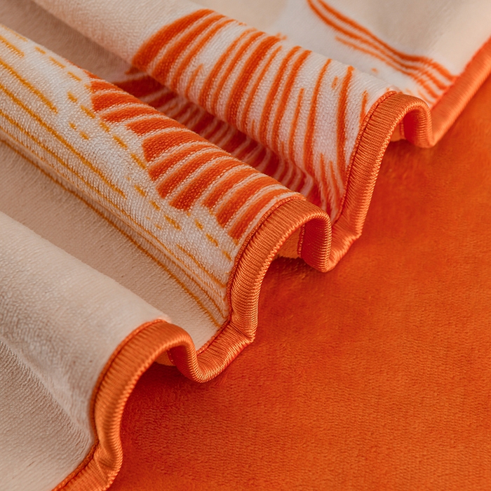 91家纺网 家纺一手货源 找家纺 千嘻汇 2025新款7斤牛奶绒金貂法莱绒床裙款保暖绒四件套 银杏花开