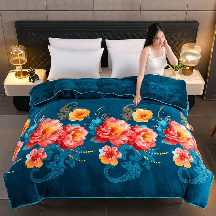 91家纺网 家纺一手货源 找家纺 （总）千嘻汇家纺 2025新款牛奶绒金貂法莱绒单被套