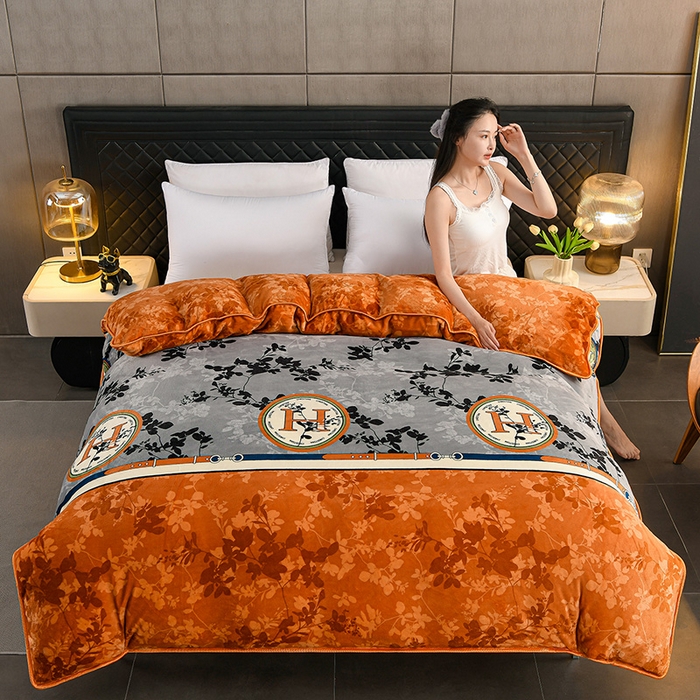 91家纺网 家纺一手货源 找家纺 （总）千嘻汇家纺 2025新款牛奶绒金貂法莱绒单被套