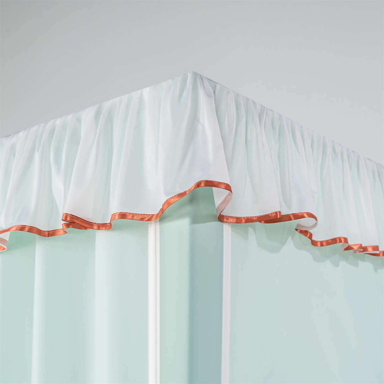 91家纺网 家纺一手货源 找家纺 新太阳蚊帐 2025新款褶皱花边款蚊帐 褶皱花边款-绿