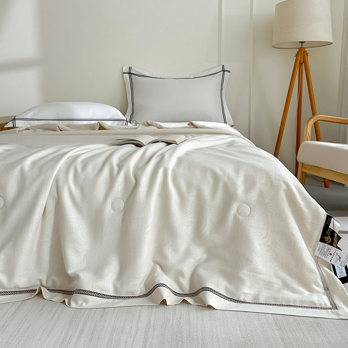 91家纺网 家纺一手货源 找家纺 （总）欧夏家纺 2025新款天丝棉麻镂空四季被夏被春秋被冬被