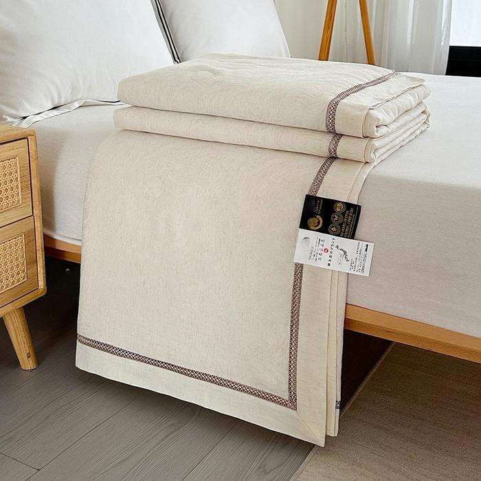 91家纺网 家纺一手货源 找家纺 （总）欧夏家纺 2025新款天丝棉麻镂空四季被夏被春秋被冬被