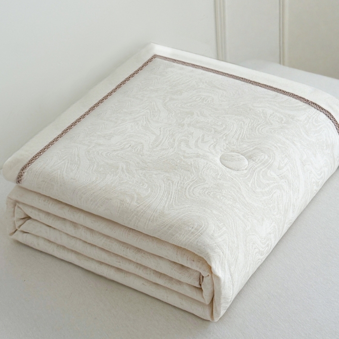 91家纺网 家纺一手货源 找家纺 （总）欧夏家纺 2025新款天丝棉麻镂空四季被夏被春秋被冬被