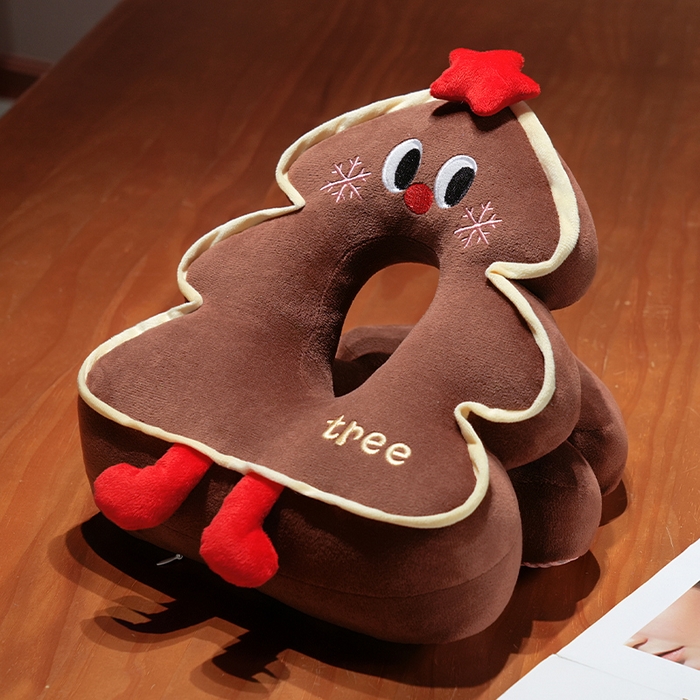 91家纺网 家纺一手货源 找家纺 （总）仟亿莱2025新款ins圣诞树华夫格两用趴睡枕