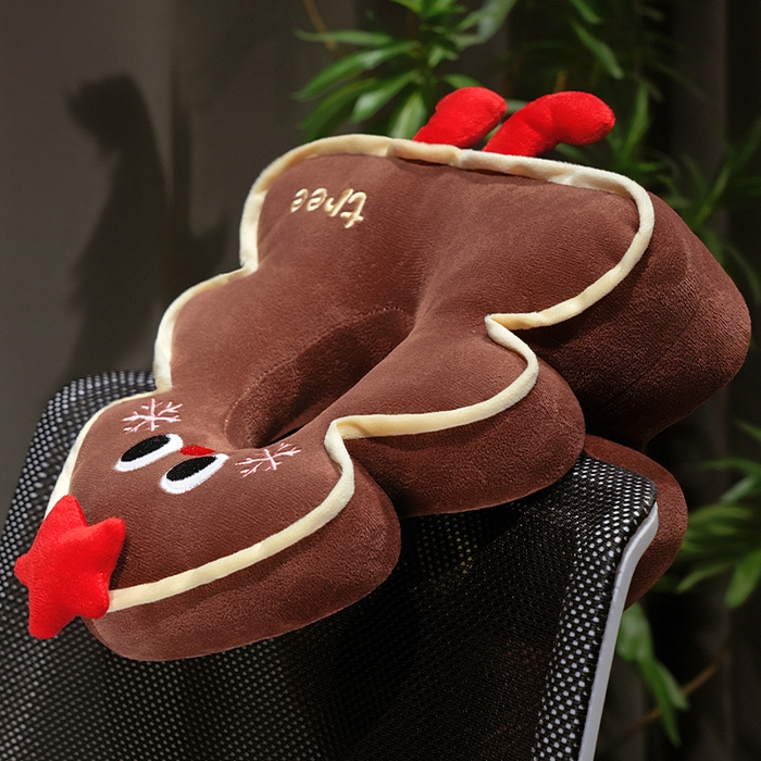 91家纺网 家纺一手货源 找家纺 （总）仟亿莱2025新款ins圣诞树华夫格两用趴睡枕