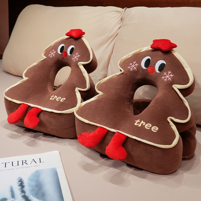 91家纺网 家纺一手货源 找家纺 （总）仟亿莱2025新款ins圣诞树华夫格两用趴睡枕