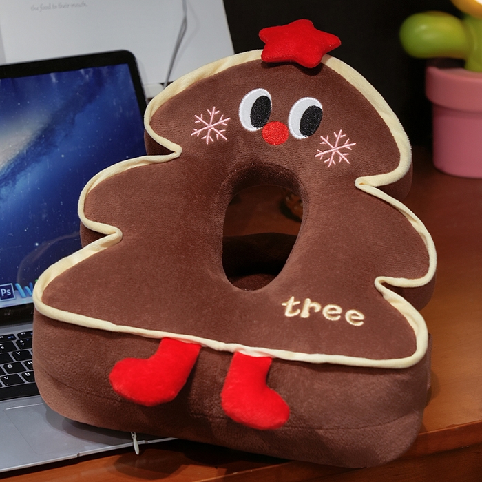 91家纺网 家纺一手货源 找家纺 （总）仟亿莱2025新款ins圣诞树华夫格两用趴睡枕