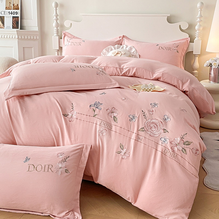 91家纺网 家纺一手货源 找家纺 （总）大麦乐田 2025新款刺绣四件套-玫瑰故事