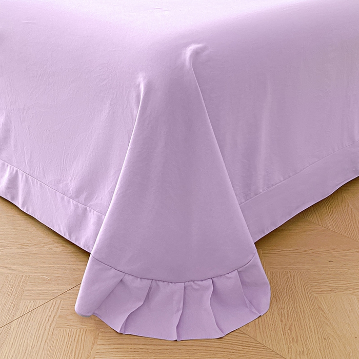 91家纺网 家纺一手货源 找家纺 大麦乐田 2025新款刺绣四件套-玫瑰故事 玫瑰故事-浅紫