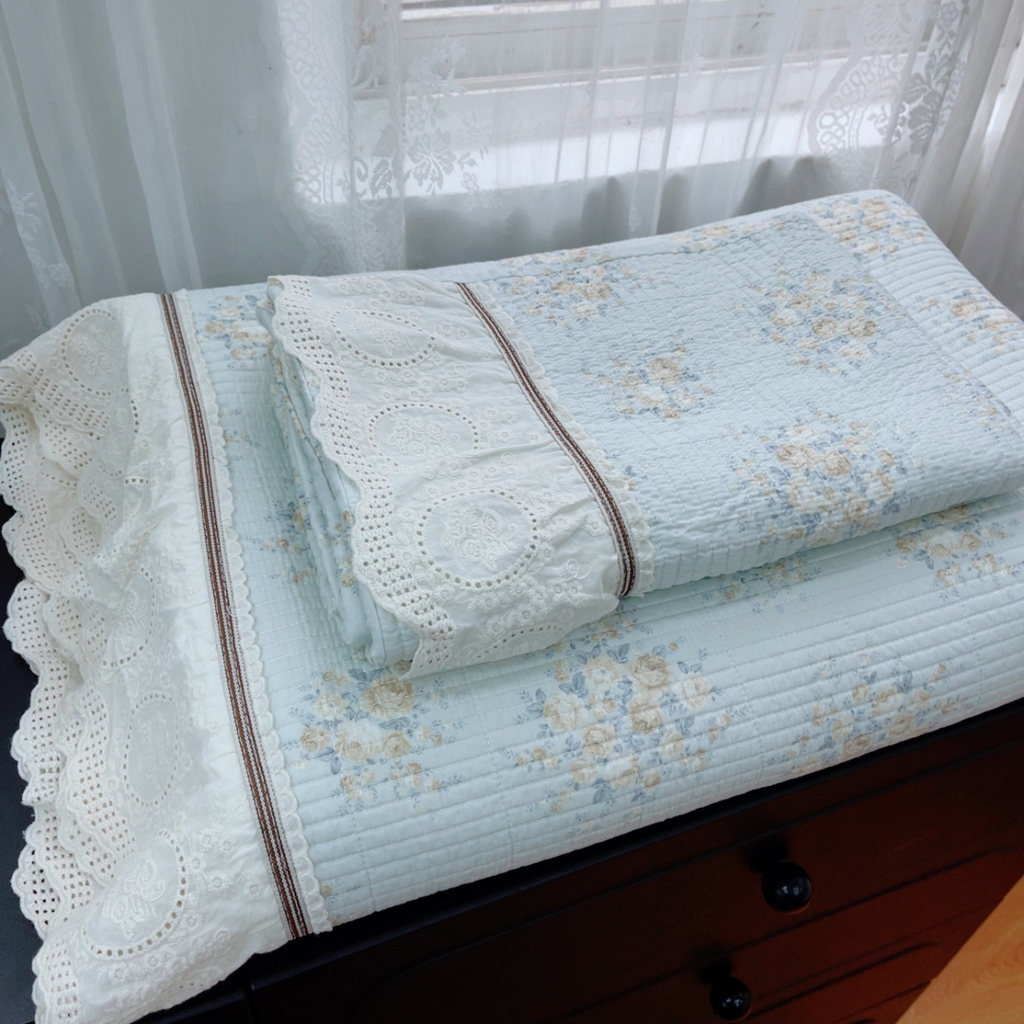 91家纺网 家纺一手货源 找家纺 （总）暖居 2025新款法式13370高密小碎花40支全棉纯棉床盖四件套