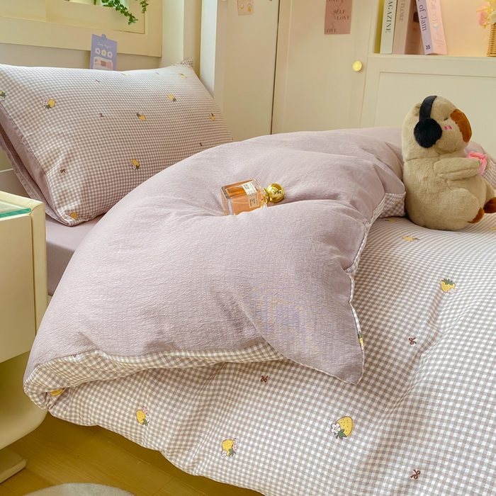 91家纺网 家纺一手货源 找家纺 （总）丽美人家纺 2025新款A类皱皱纱学生宿舍三件套上下铺三件套六件套